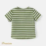 Baby Girl Cotton Ribbed Striped Short-sleeve Tee  image 3