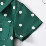 2pcs Baby Boy Polka Dots Pattern Short-sleeve Shirt and 100% Cotton Shorts Set  image 5