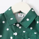 2pcs Baby Boy Polka Dots Pattern Short-sleeve Shirt and 100% Cotton Shorts Set  image 4