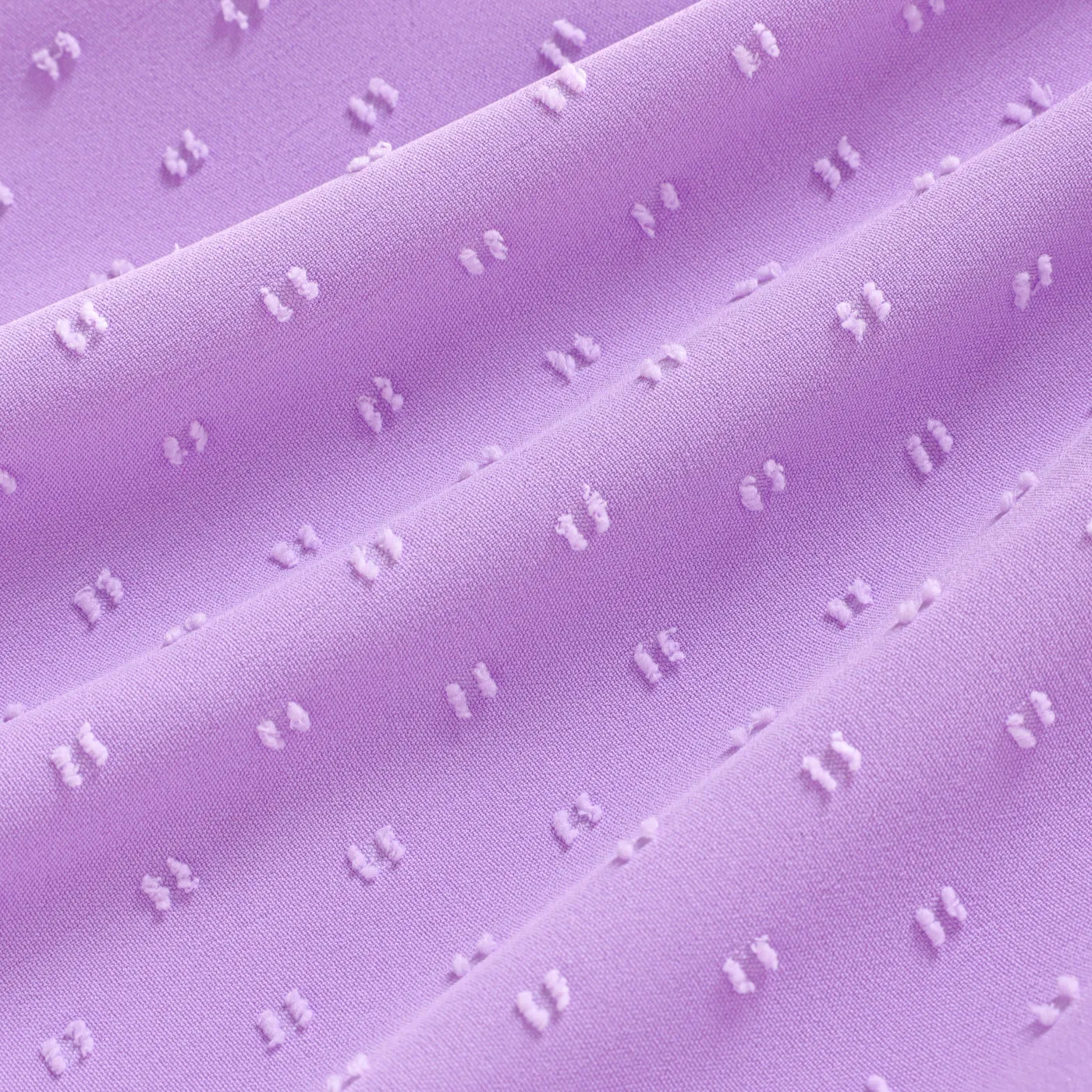 Kid Girl Swiss Dot Halter Neck Dress Purple image 2