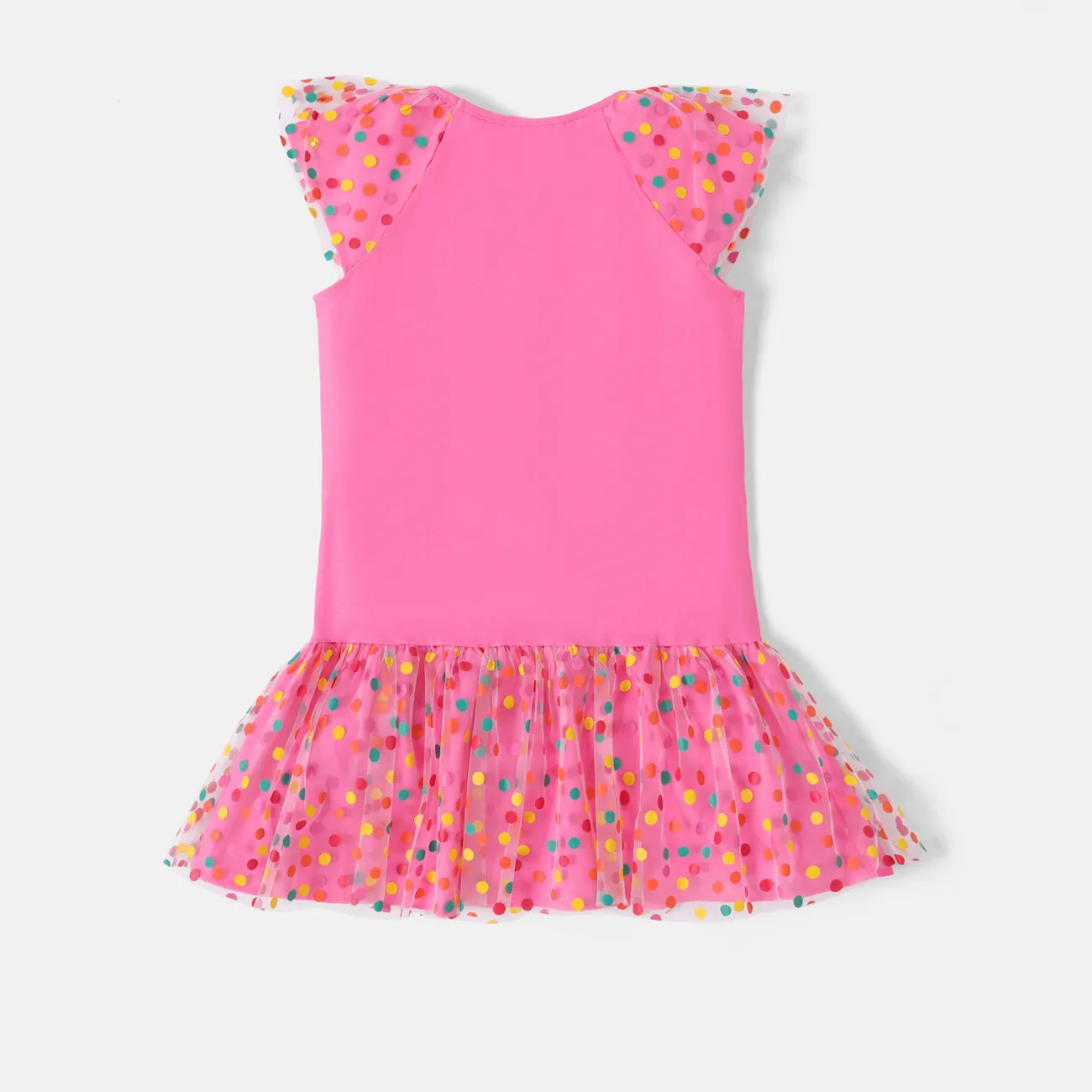 Disney Mickey and Friends IP Menina Costuras de tecido Infantil Vestidos cor de rosa big image 1