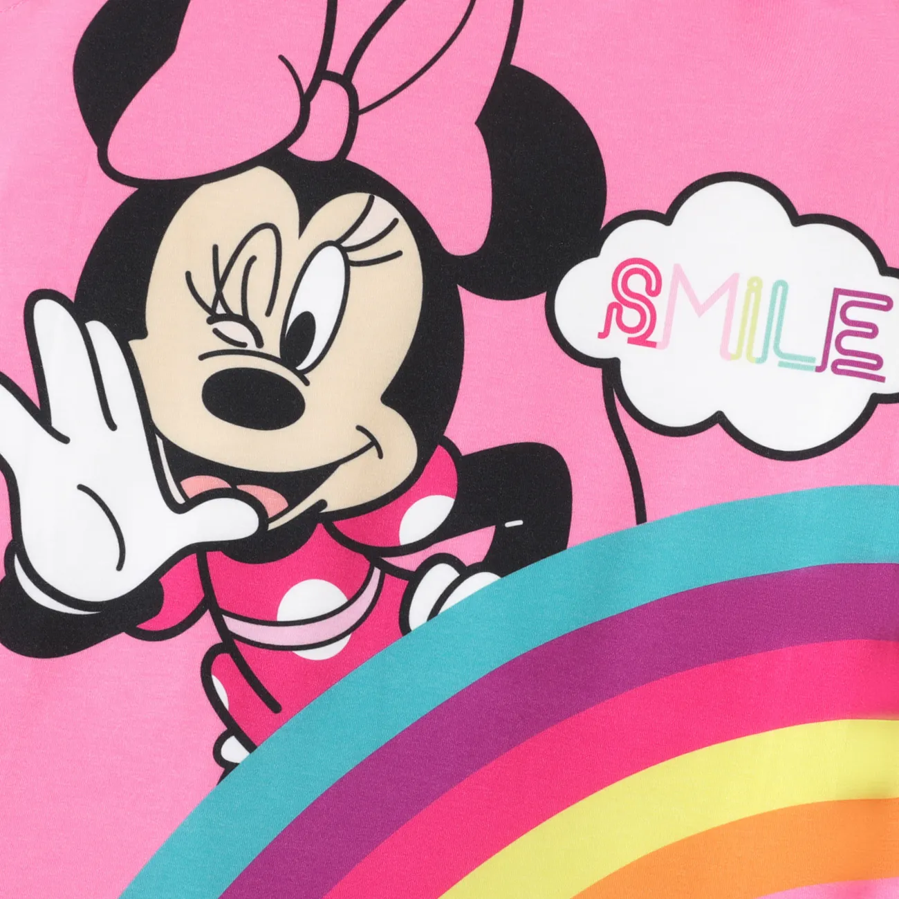 Disney Mickey and Friends IP حريمي خياطة النسيج طفولي فساتين زهري big image 1