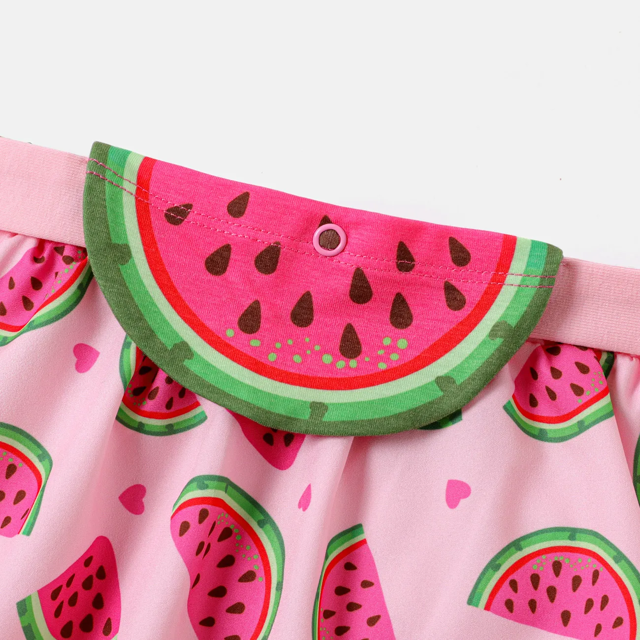 PAW Patrol Toddler Girl 2pcs Naia™ Character Print Flutter-sleeve Top and Watermelon Print Skirt Set Pink big image 1