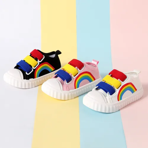 Toddler/Kid Rainbow Pattern Texture Casual Shoes