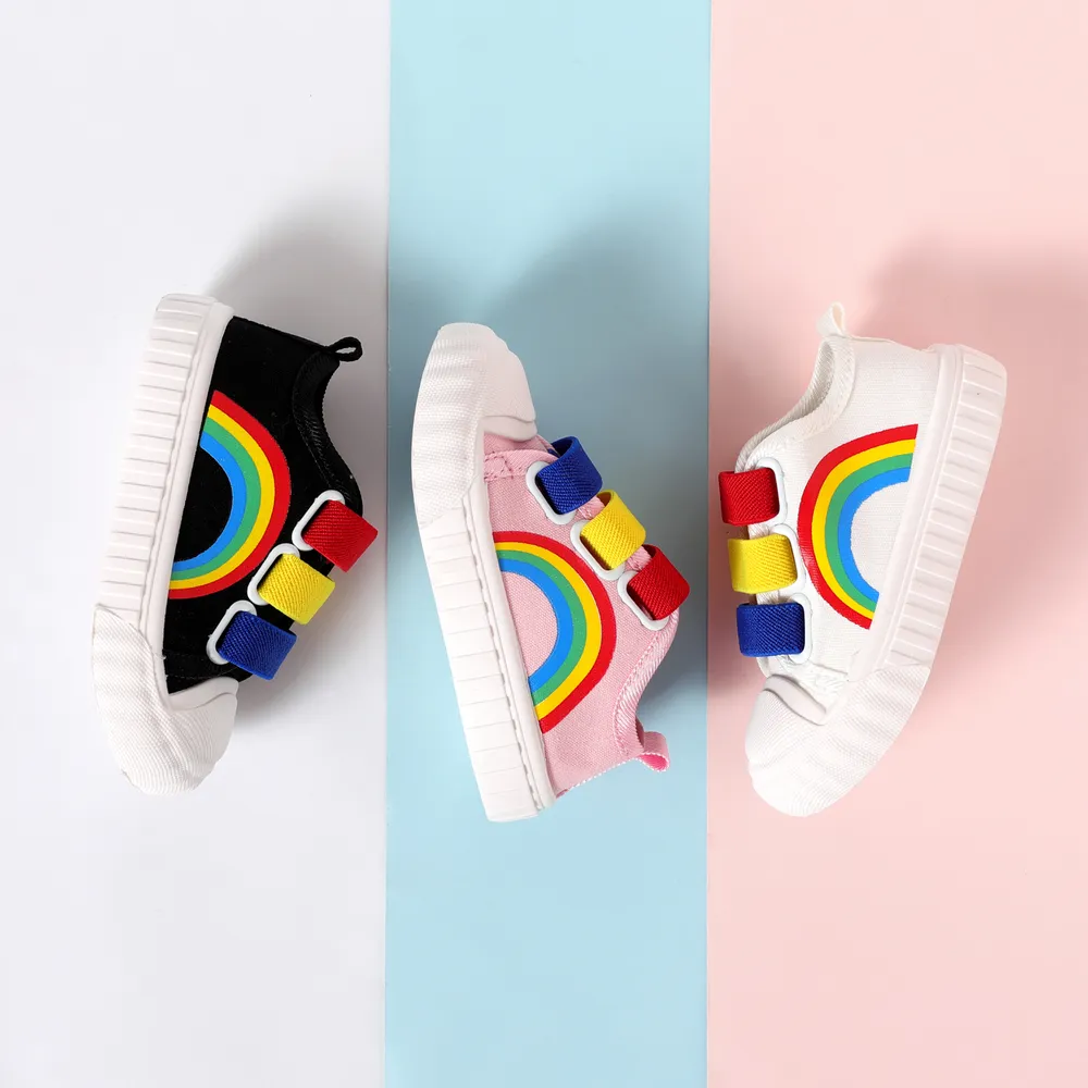 Toddler/Kid Rainbow Pattern Texture Casual Shoes big image 6