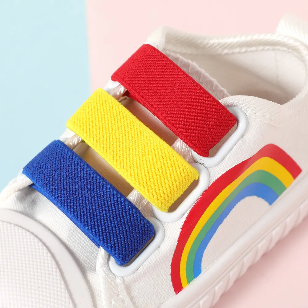 Toddler/Kid Rainbow Pattern Texture Casual Shoes big image 5