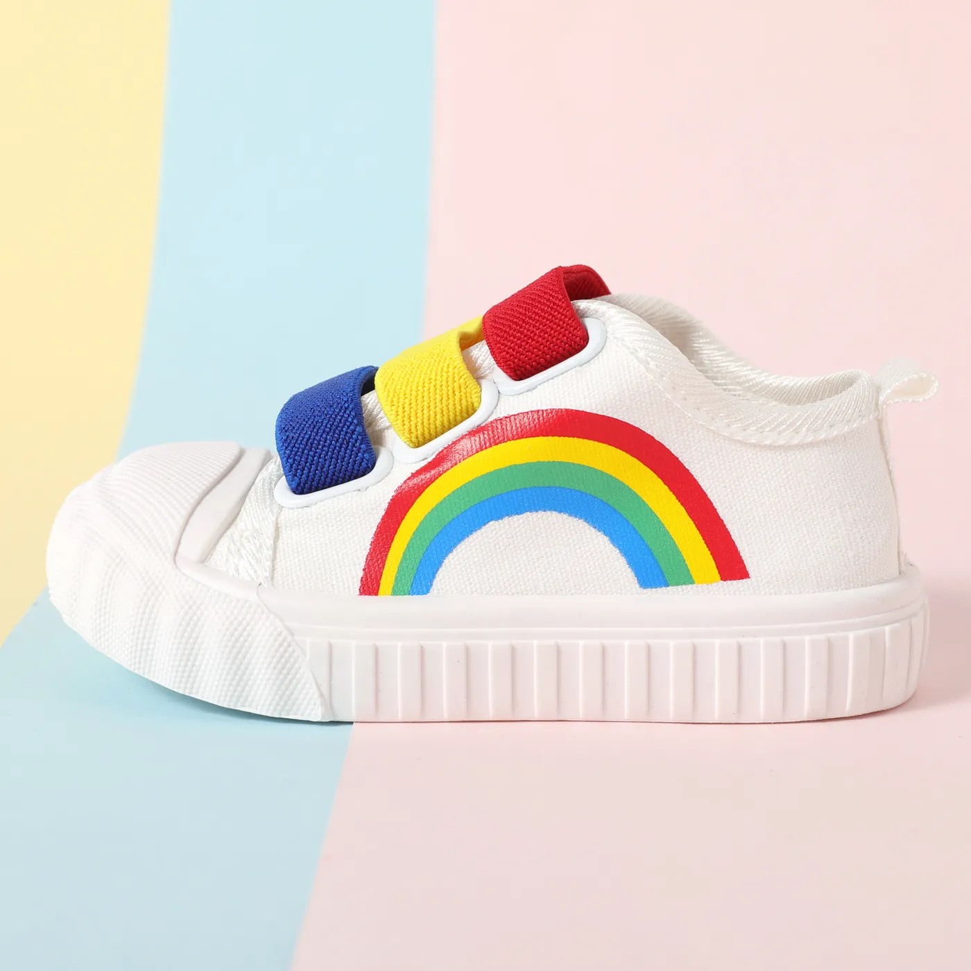 Toddler/Kid Rainbow Pattern Texture Casual Shoes