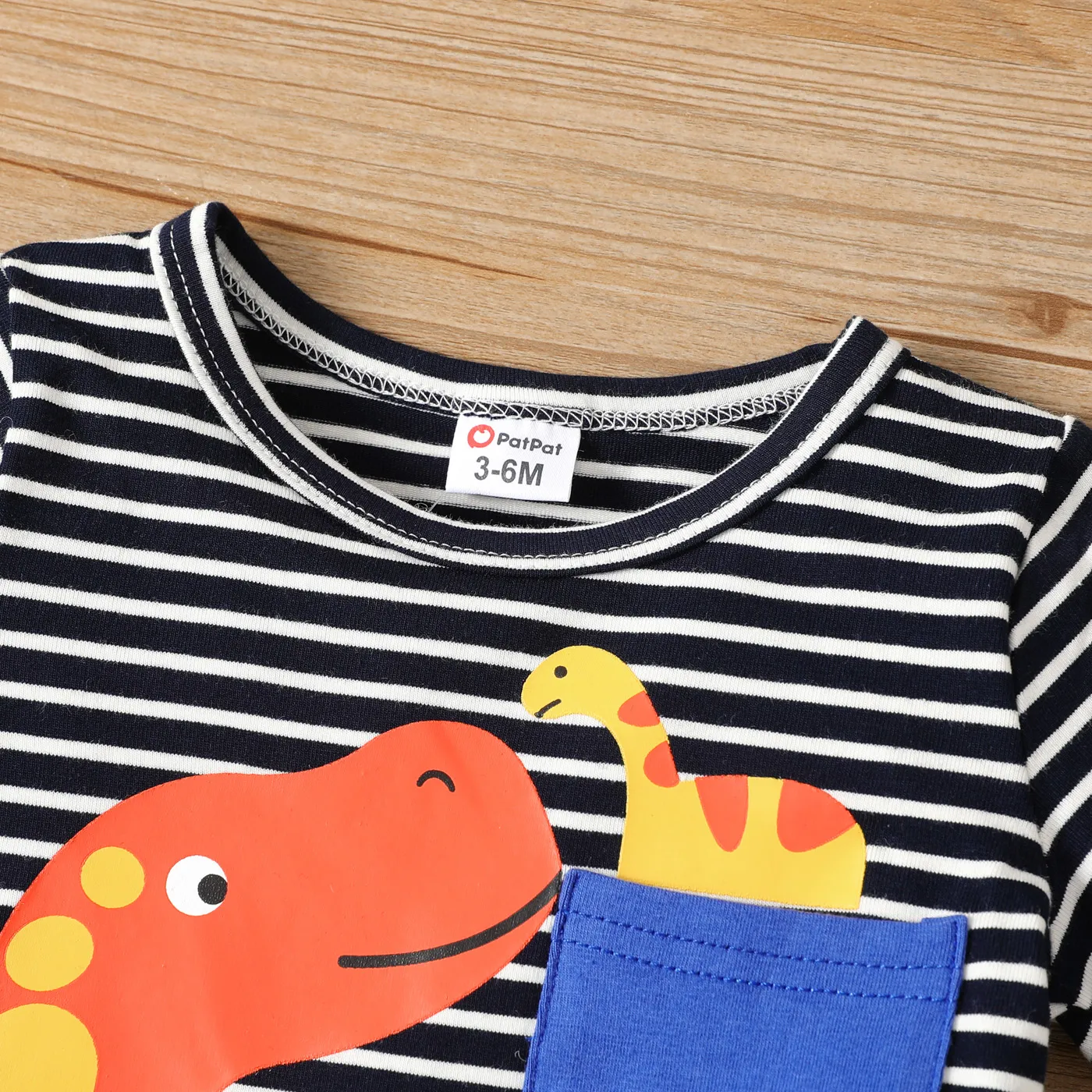 2 unidades Bebé Menino Dinossauro Infantil Manga curta Conjunto para bebé Azul image 3