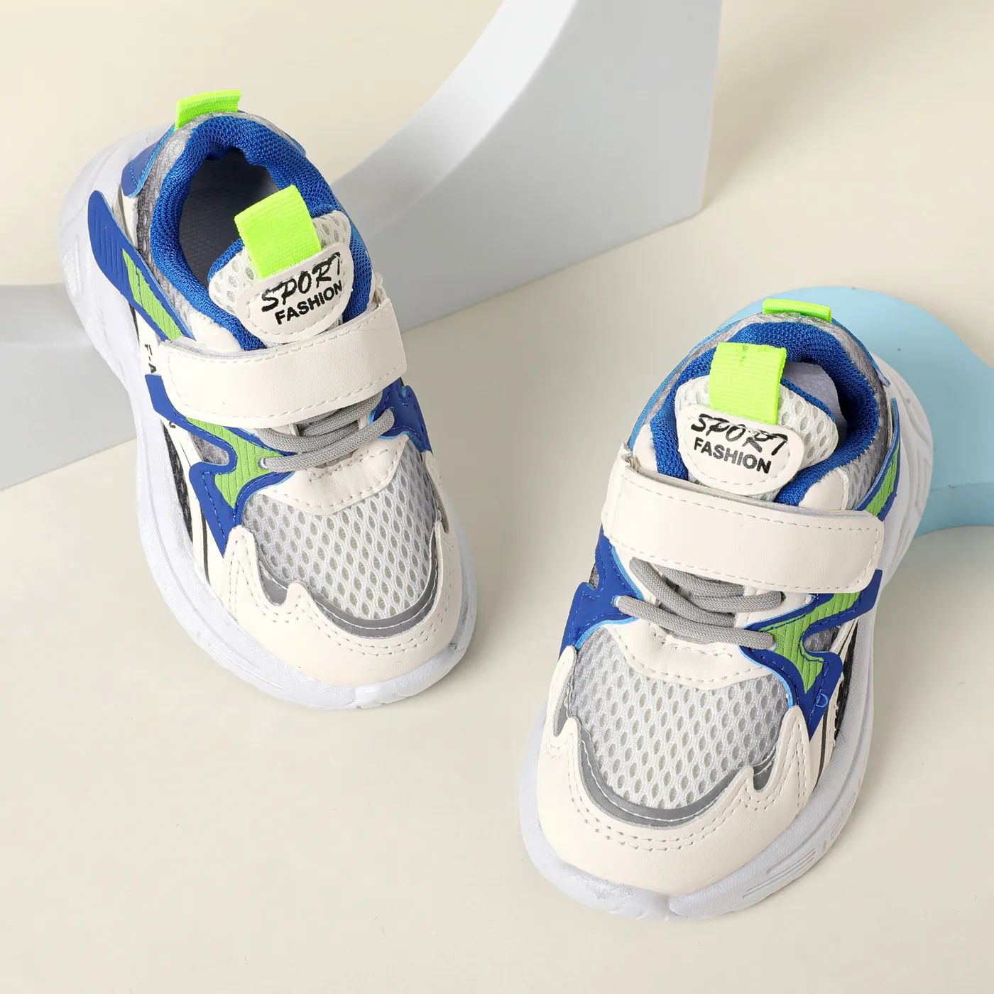 Toddler/Kid Letter Pattern Texture Sport Shoes Dark Blue image 4