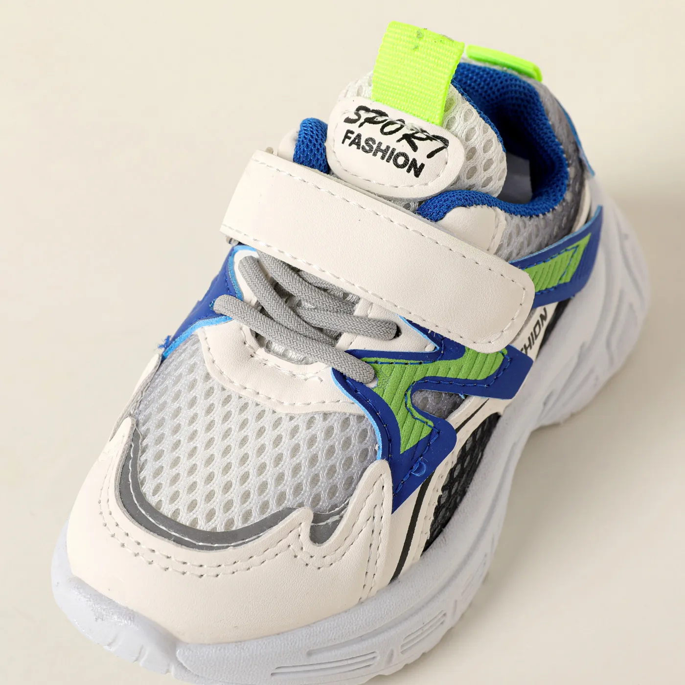 Toddler/Kid Letter Pattern Texture Sport Shoes Dark Blue image 2