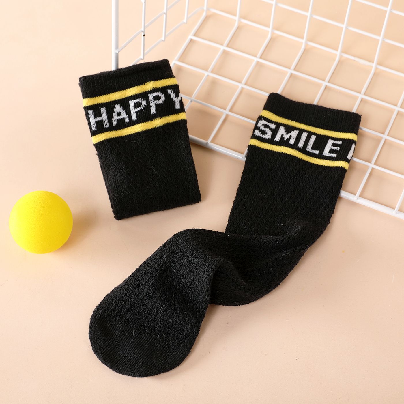

Baby / Toddler Letter Graphic Over The Knee Socks