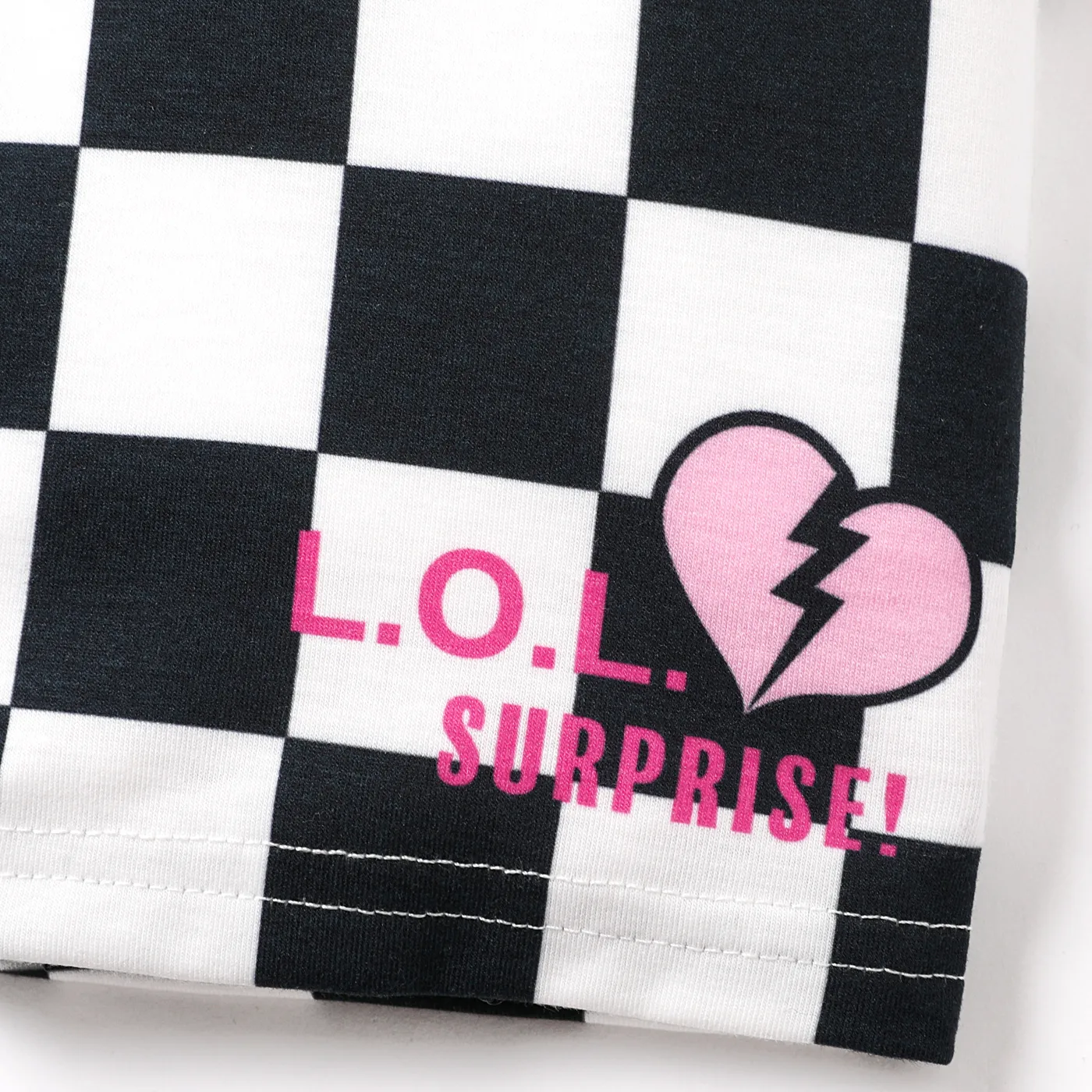 L.O.L. SURPRISE! Toddler/Kid Girl 2pcs Naia™ Character & Plaid Print Short-sleeve Top and Plaid Shorts Set  image 6