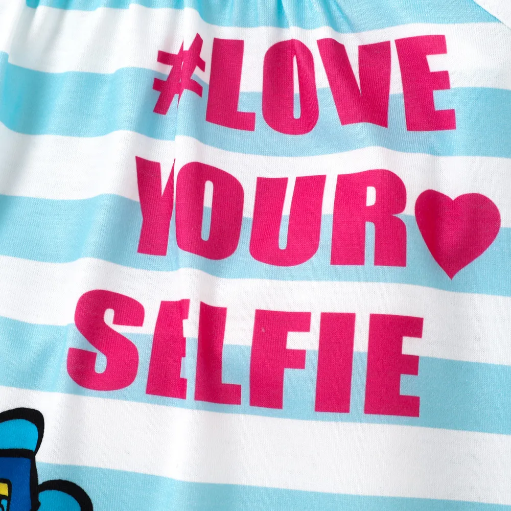 The Smurfs Toddler Girl Naia™ Stripe/Lemon & Character Print Tank Dress big image 4
