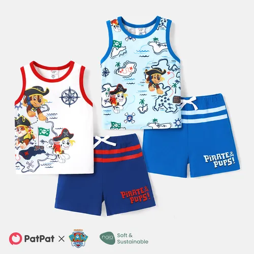PAW Patrol Toddler Girl/Boy 2pcs Naia™ Character Print Tank Top and Striped Shorts Set