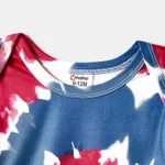 Independence Day Family Matching Tie Dye Short-sleeve Tunic Dresses and T-shirts Sets Multi-color image 3