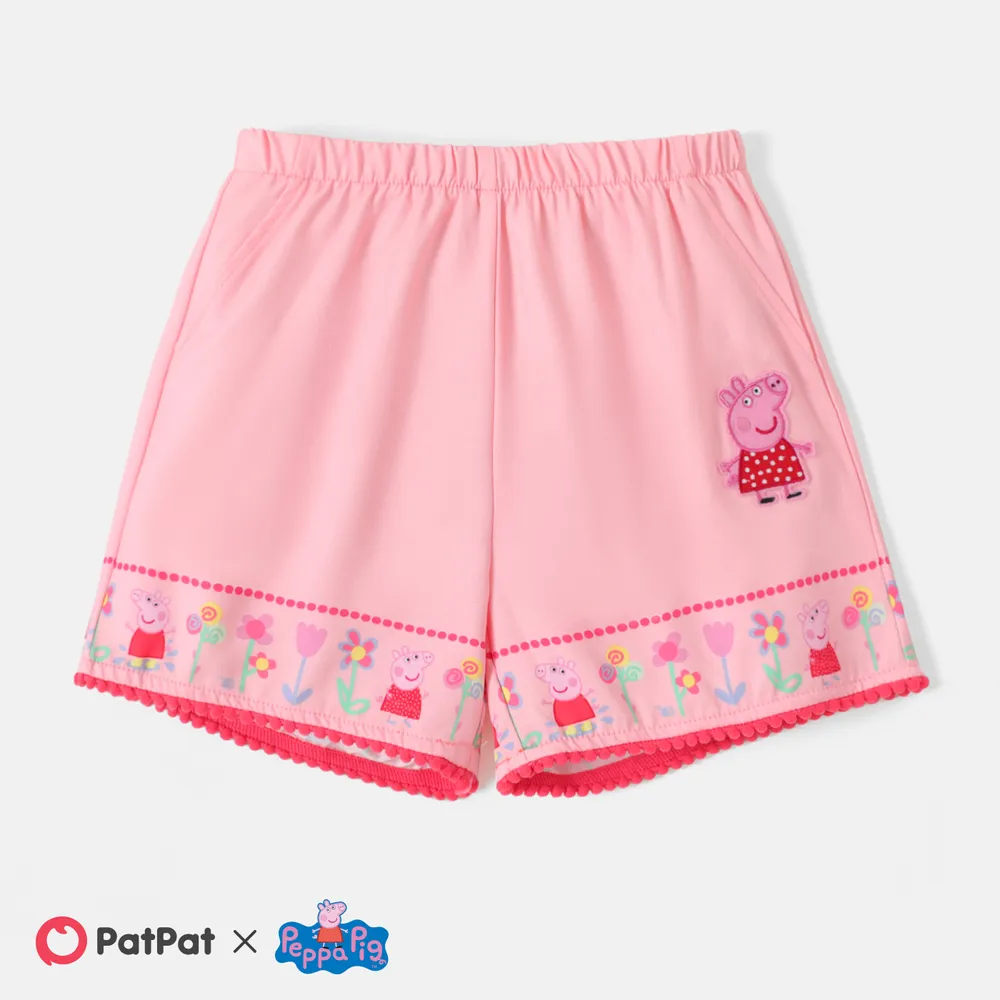Peppa Pig Toddler Girl Scallop Trim Shorts  big image 1