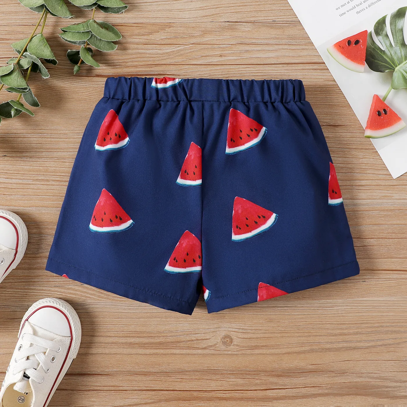 Toddler Girl/Boy Allover Print Shorts royalblue image 5