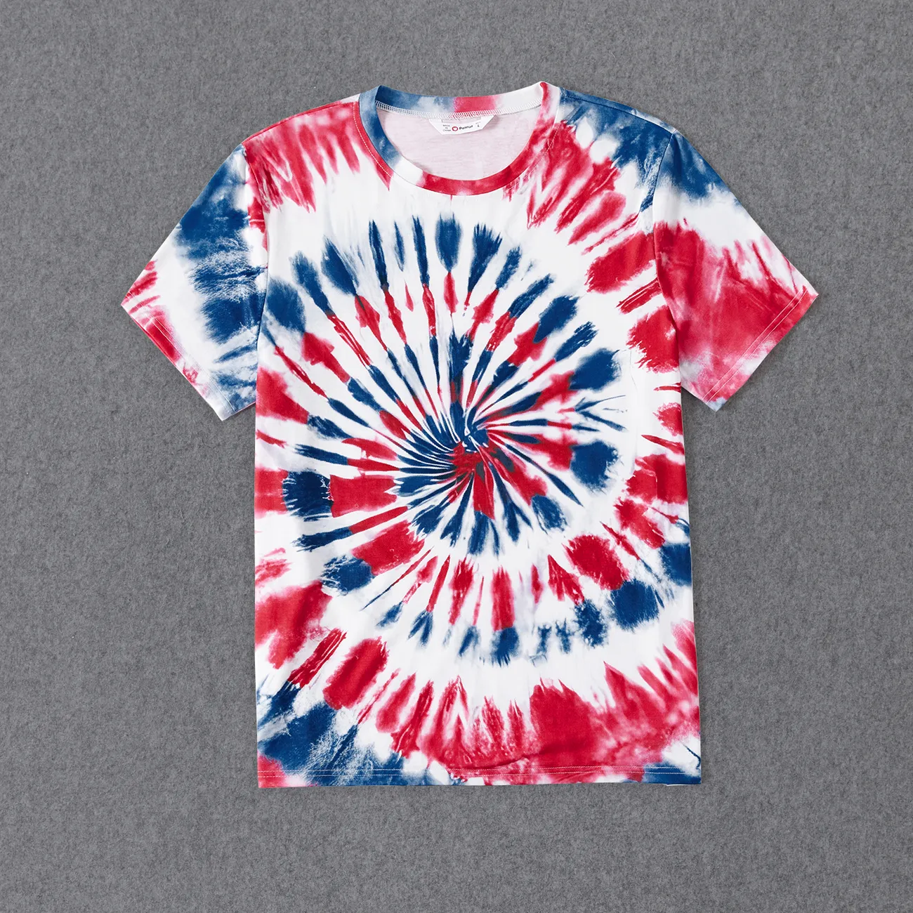 Independence Day Family Matching Tie Dye Short-sleeve Tee Multi-color big image 1