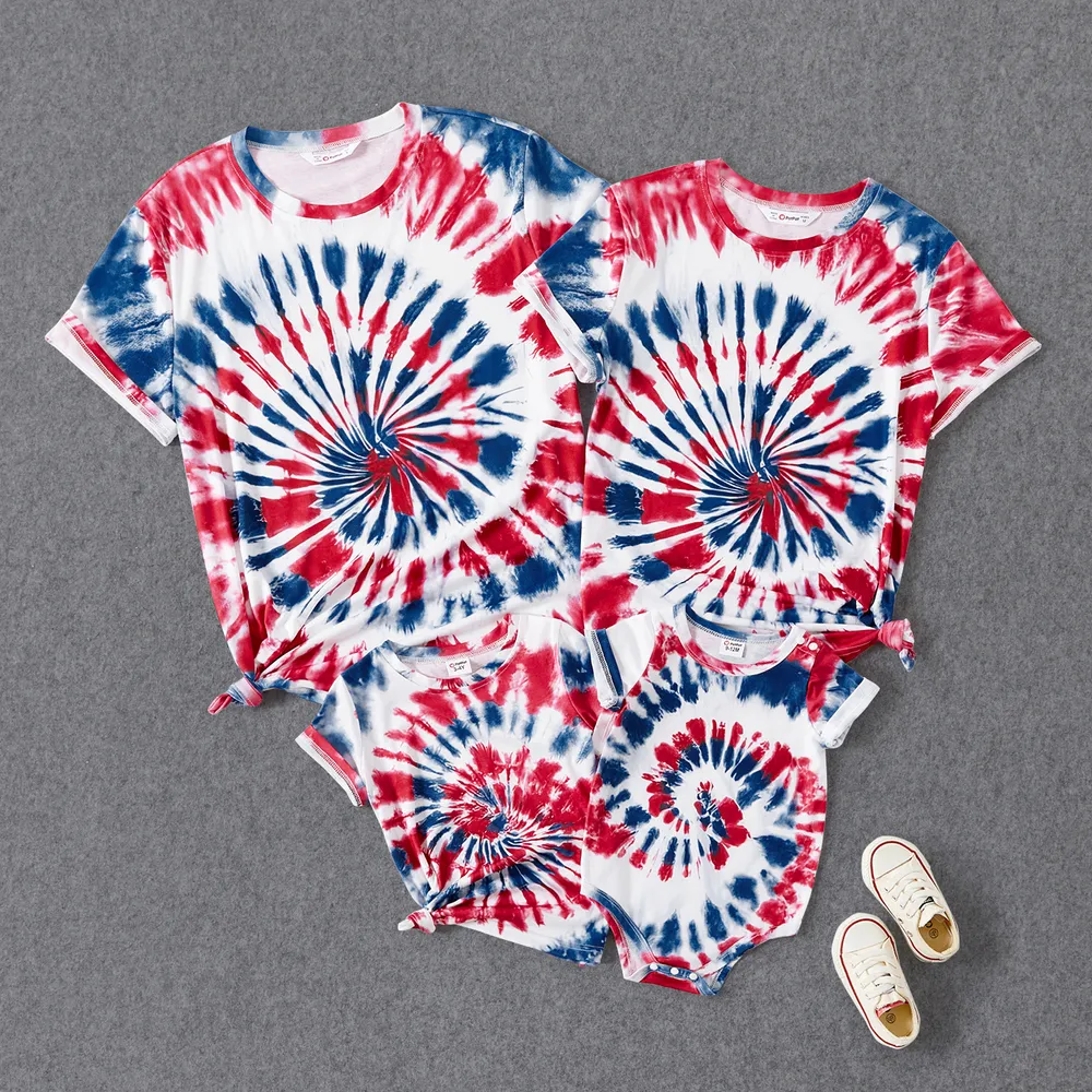 Independence Day Family Matching Tie Dye Short-sleeve Tee  big image 2