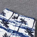 2pcs Kid Boy Tropical Plant Print Short-sleeve Tee and Shorts Set  image 4