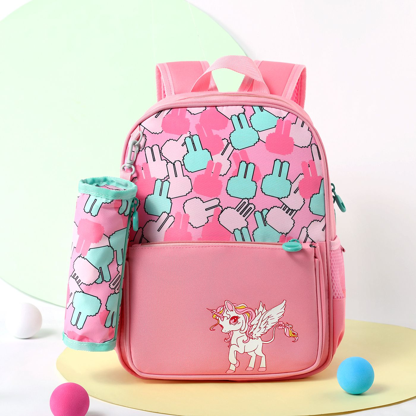 

Toddler/Kid Fashion Unicorn Print Backpack