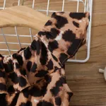 Toddler Girl Leopard Ruffled One-Shoulder Slip Dress  image 3
