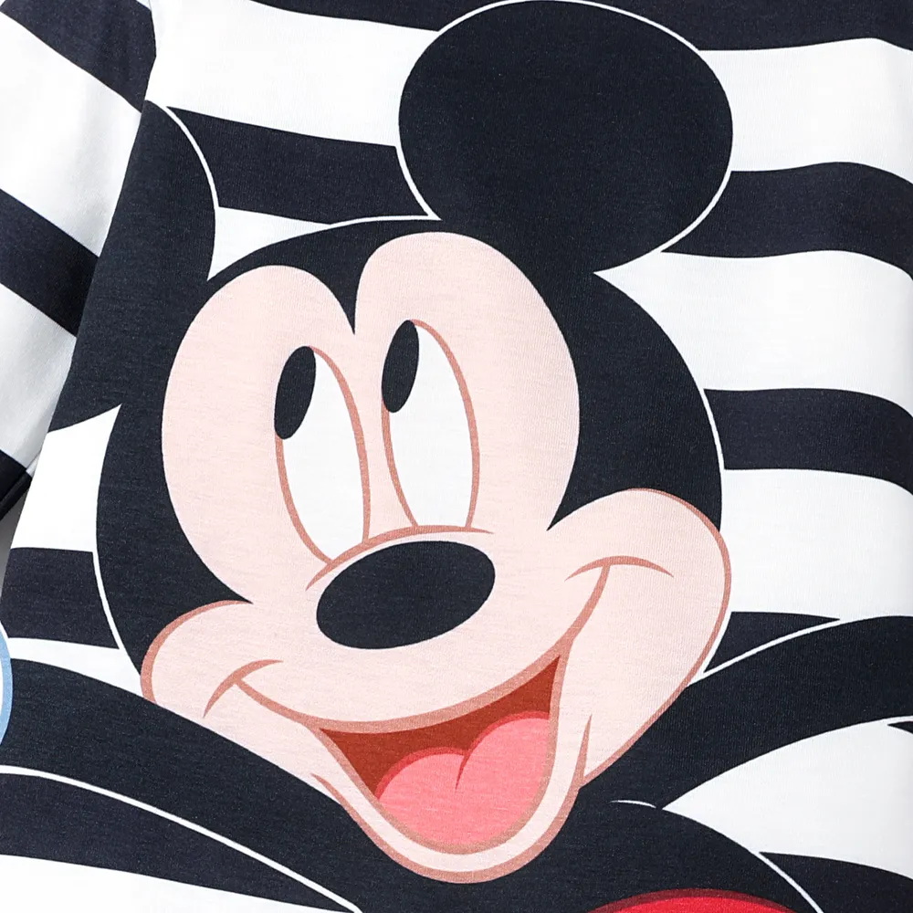 Disney Mickey and Friends Baby Girl/Boy Naia™ Character & Polka Dots/Stripe Print Jumpsuit big image 4