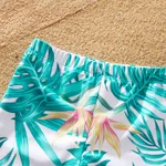 Family Matching Plant Print Wrap One-piece Swimsuit or Swim Trunks Shorts  image 4