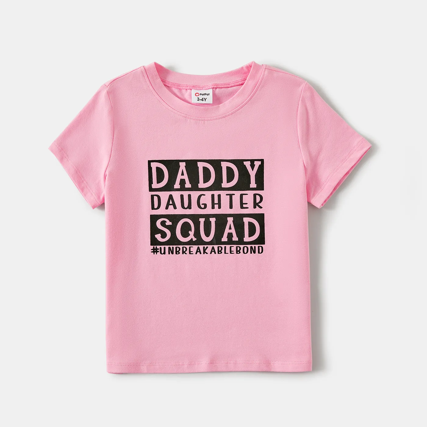 Daddy And Me Letter Print Short-sleeve Cotton Tee