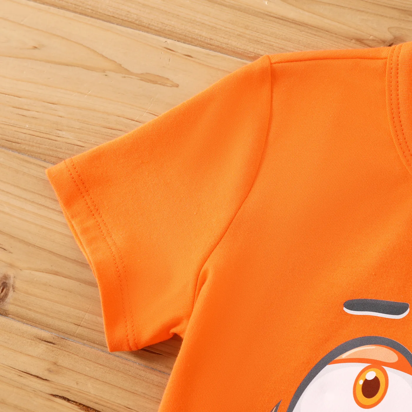 Toddler Boy Funny Face Print Short-sleeve Tee  image 5