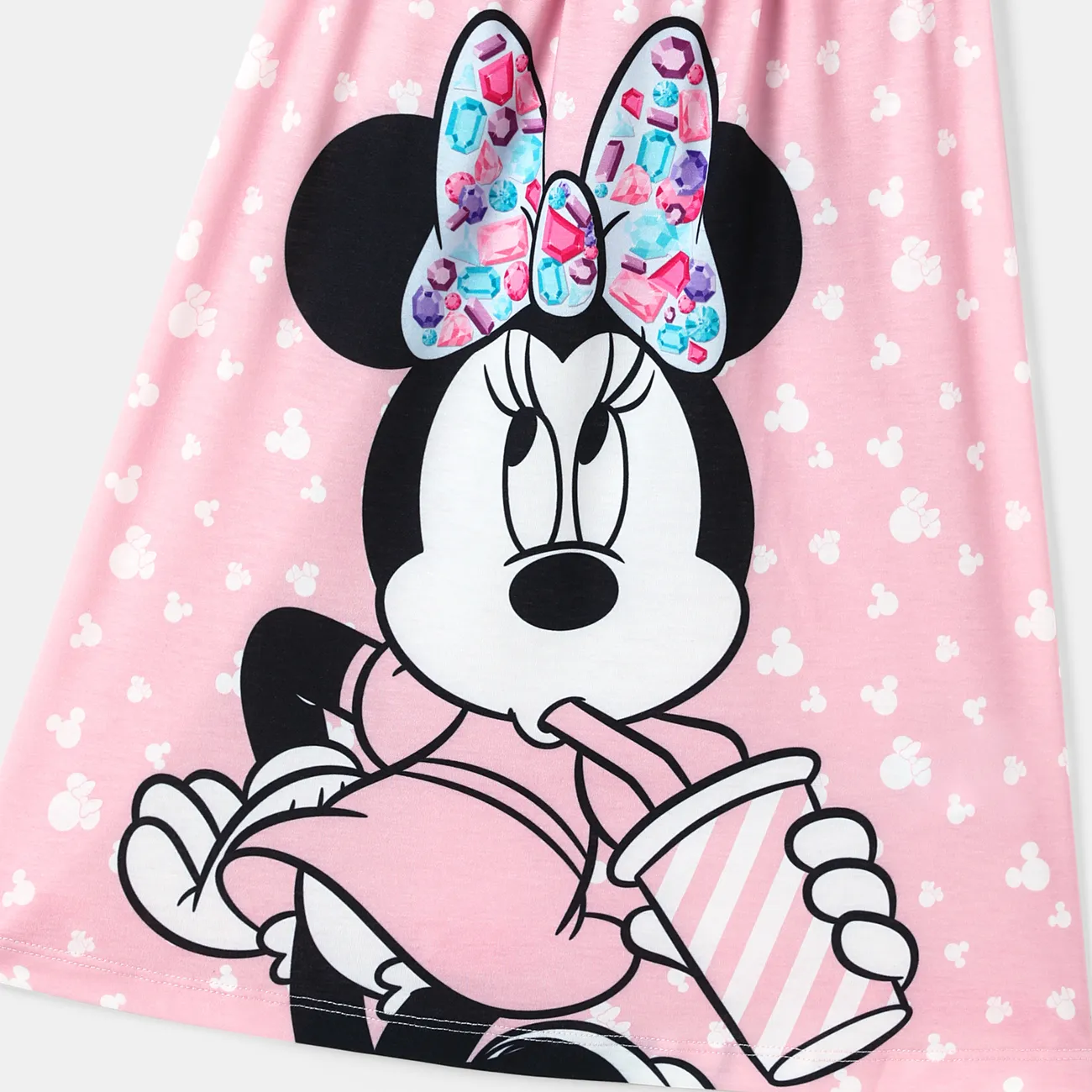 Disney Mickey and Friends 母親節 無袖 連衣裙 媽咪寶寶裝 粉色 big image 1