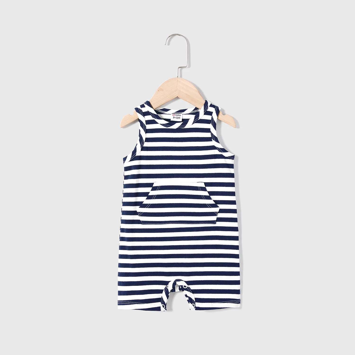 Mommy and Me Cotton Striped Halterneck Dresses  image 1