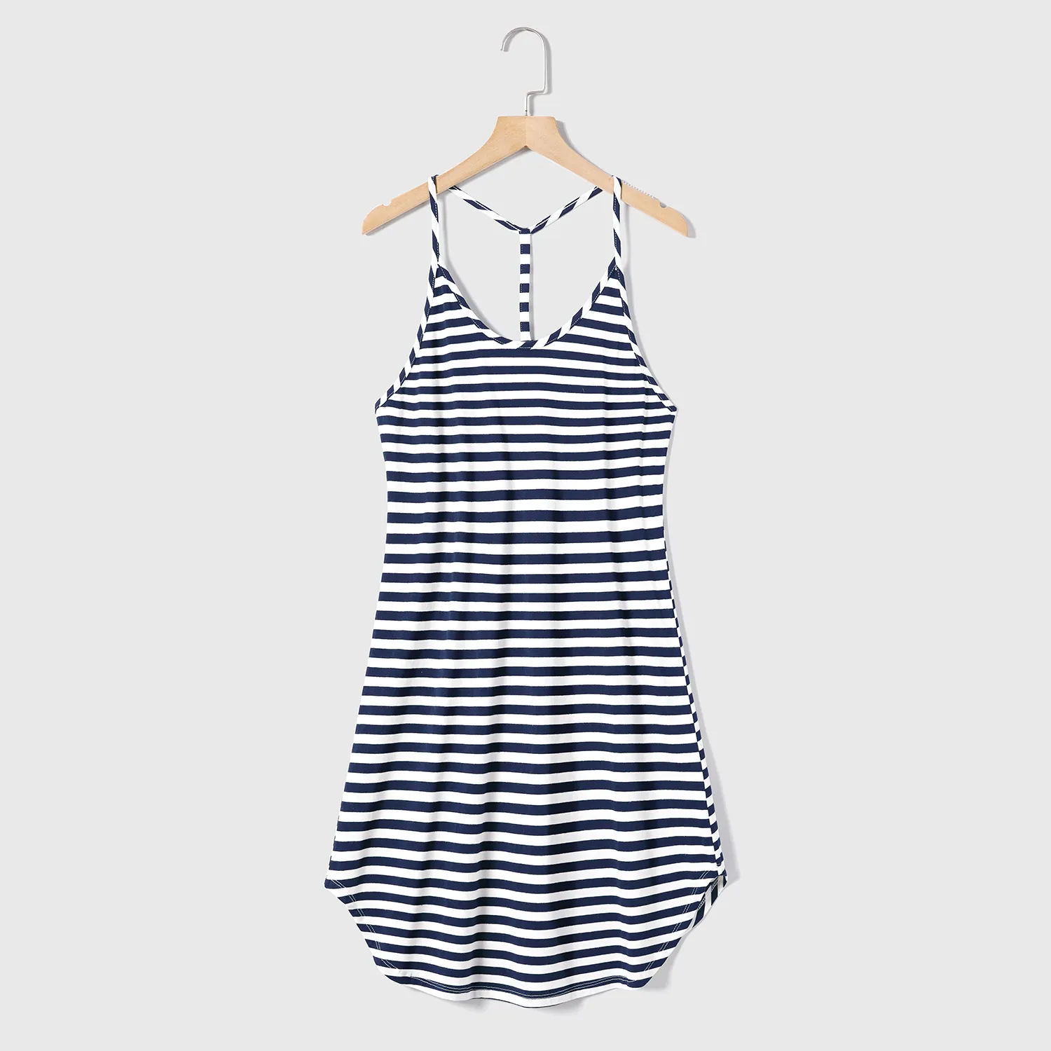 Mommy and Me Cotton Striped Halterneck Dresses  big image 11