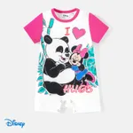 Disney Mickey and Friends Baby/Toddler Boy/Girl Short-sleeve Graphic Naia™ Romper PinkyWhite