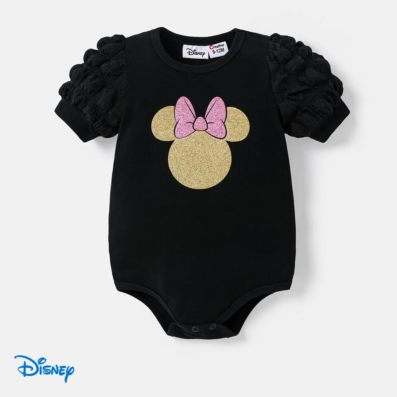 Disney Mickey and Friends Familien-Looks Kurzärmelig Familien-Outfits Sets schwarz big image 1