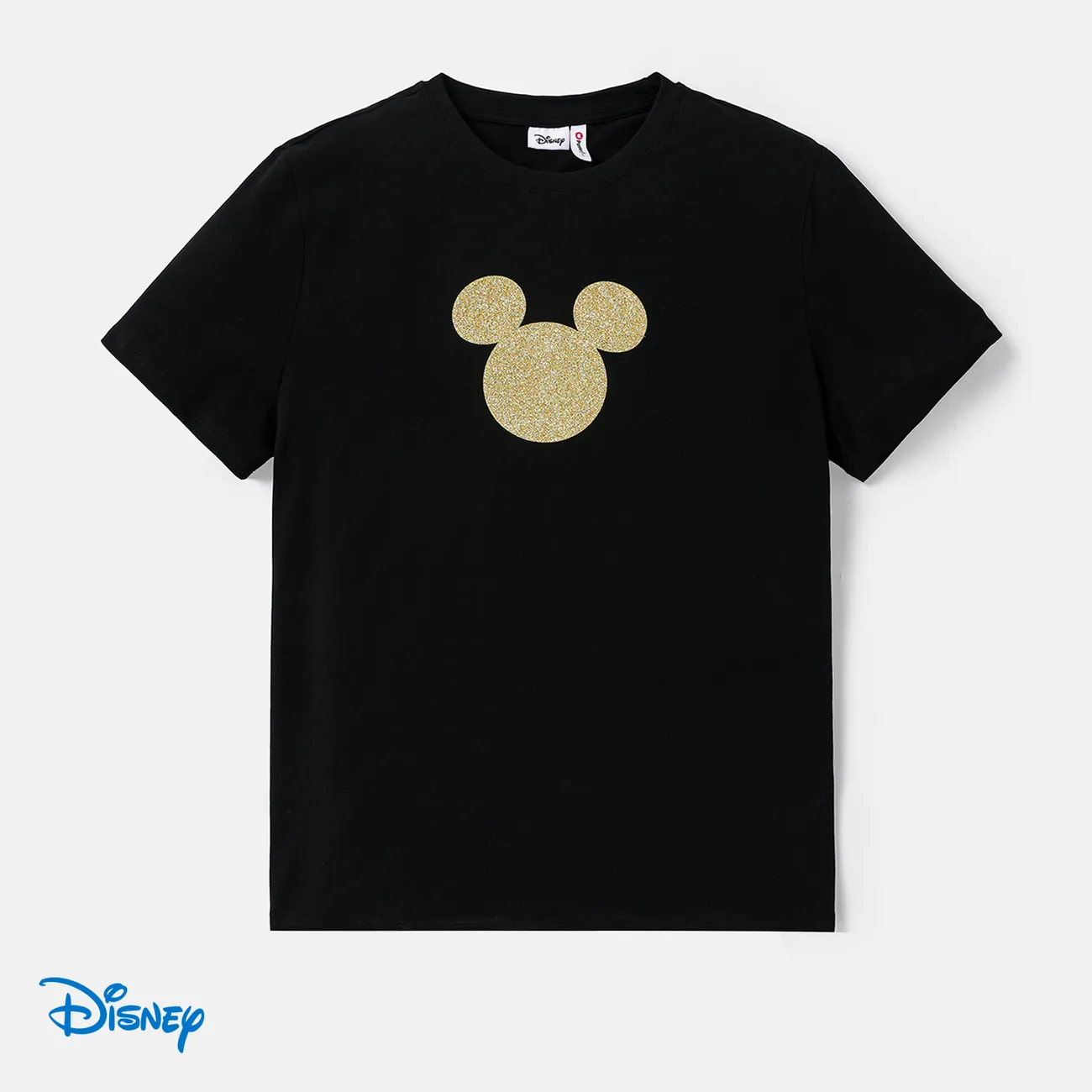 Disney Mickey and Friends Look Familial Manches courtes Tenues de famille assorties Ensemble Noir big image 1