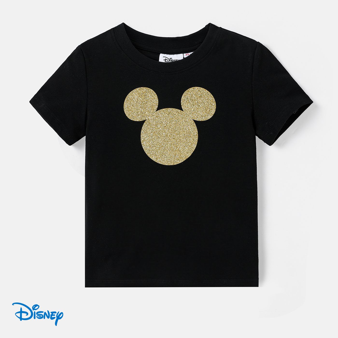 Disney Mickey And Friends Family Matching Black Cotton Short-sleeve Graphic Dress Or Tee