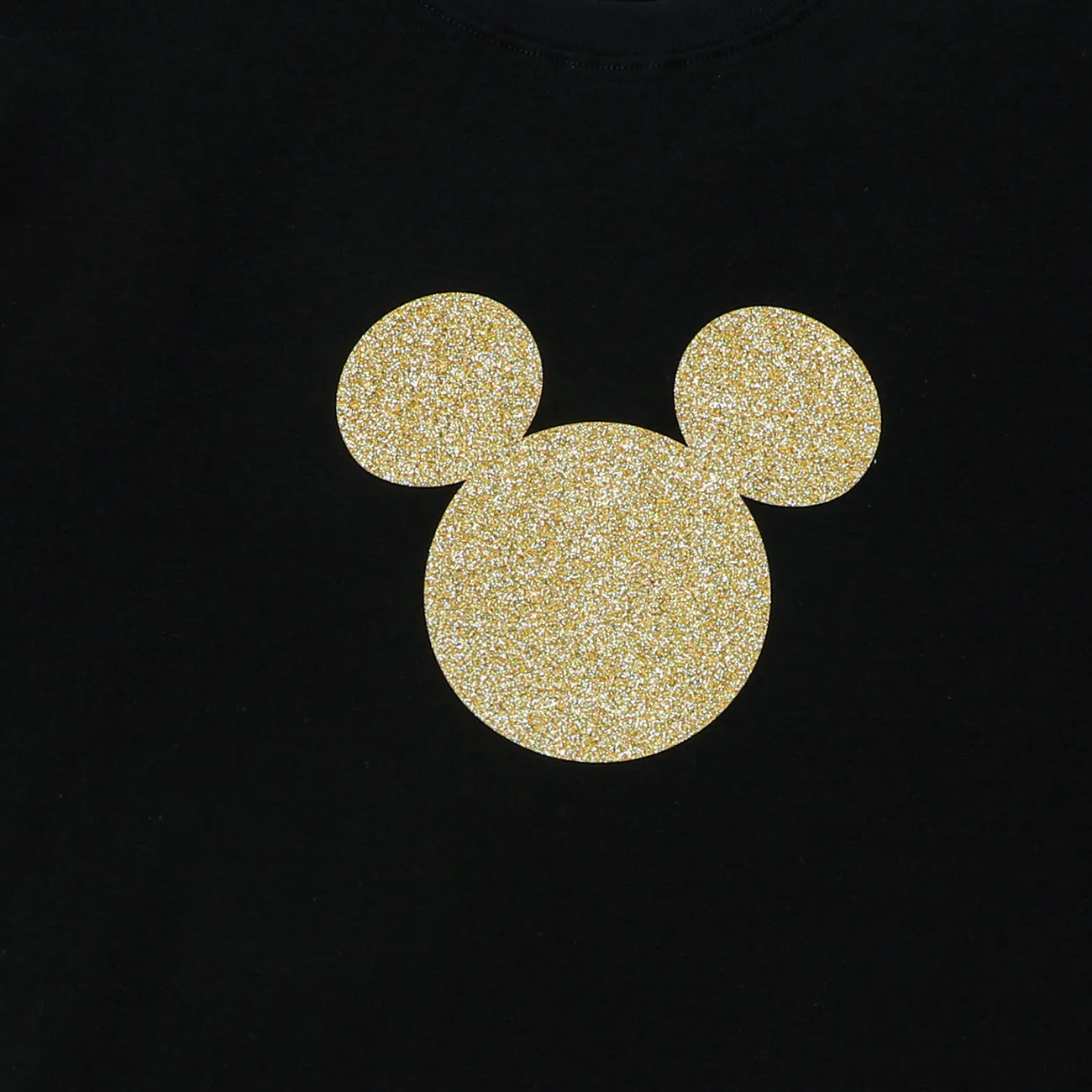 Disney Mickey and Friends Look Familial Manches courtes Tenues de famille assorties Ensemble Noir big image 1