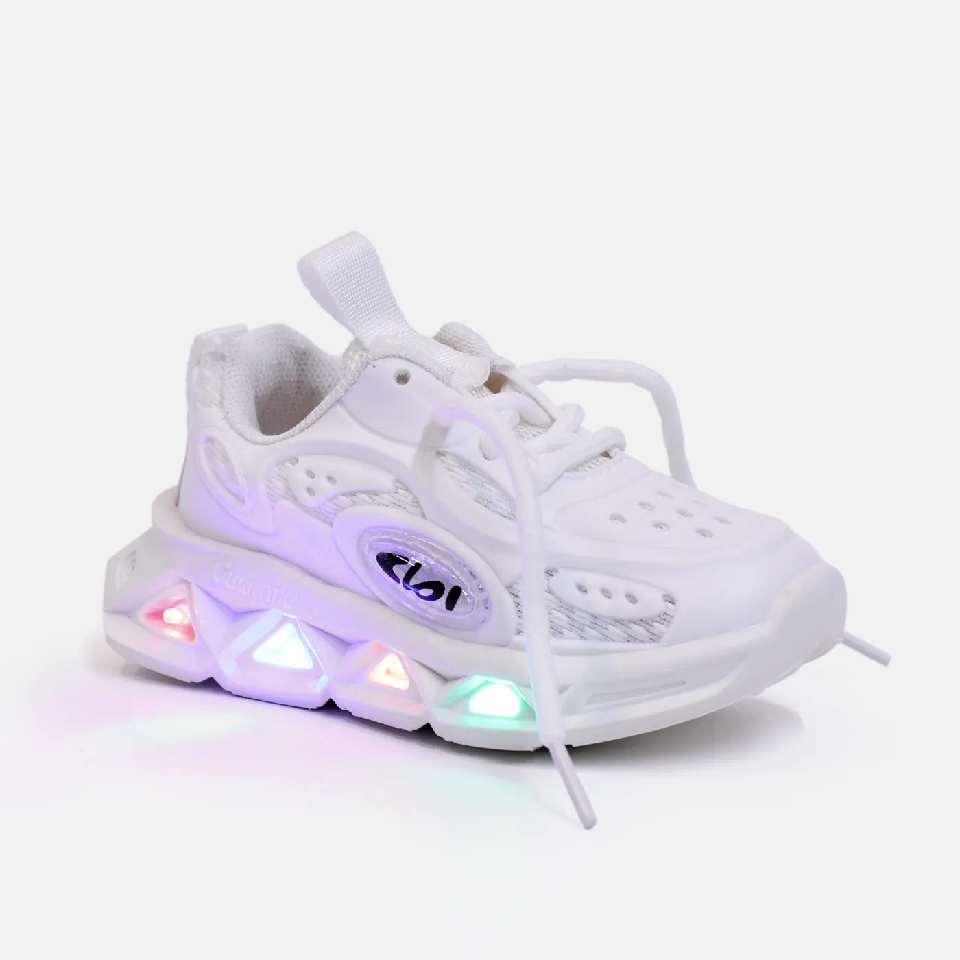Toddler/Kids LED Lace-up Front Soft Sole Breathable Sporty Shoes  big image 1