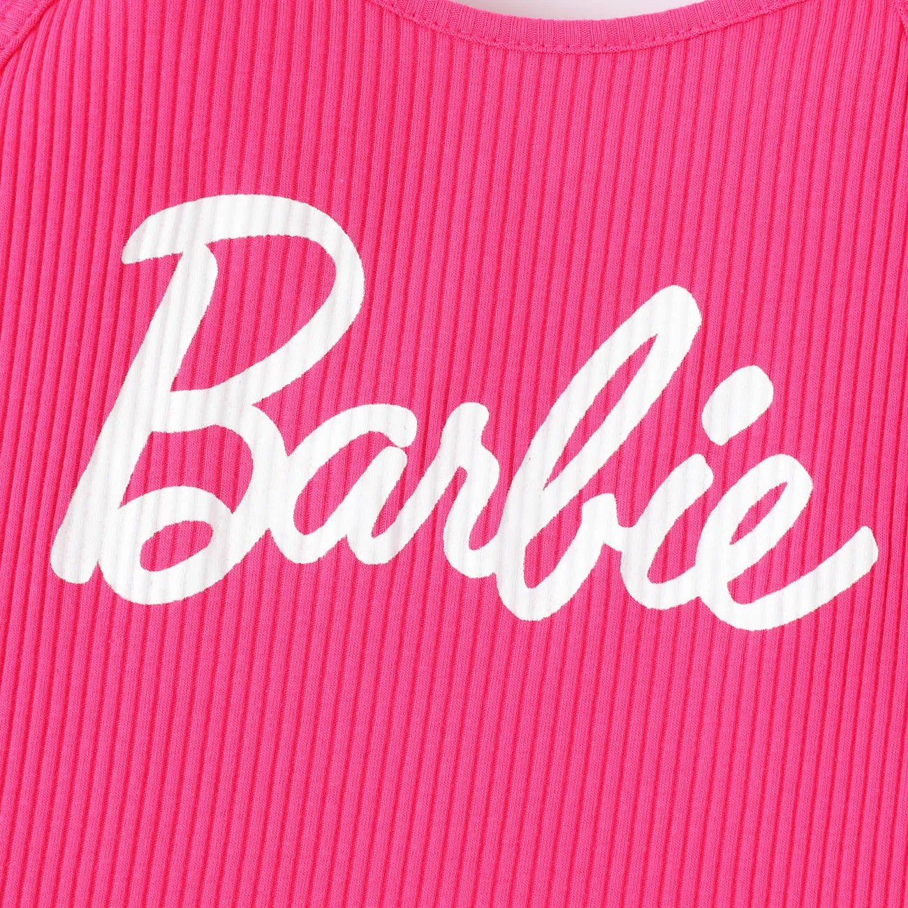 Barbie 2 unidades Menina Cordões Bonito Conjuntos Rosa Quente big image 1