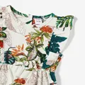 Family Matching Allover Plant Floral Print Dresses and Short-sleeve Shirts Sets  image 3
