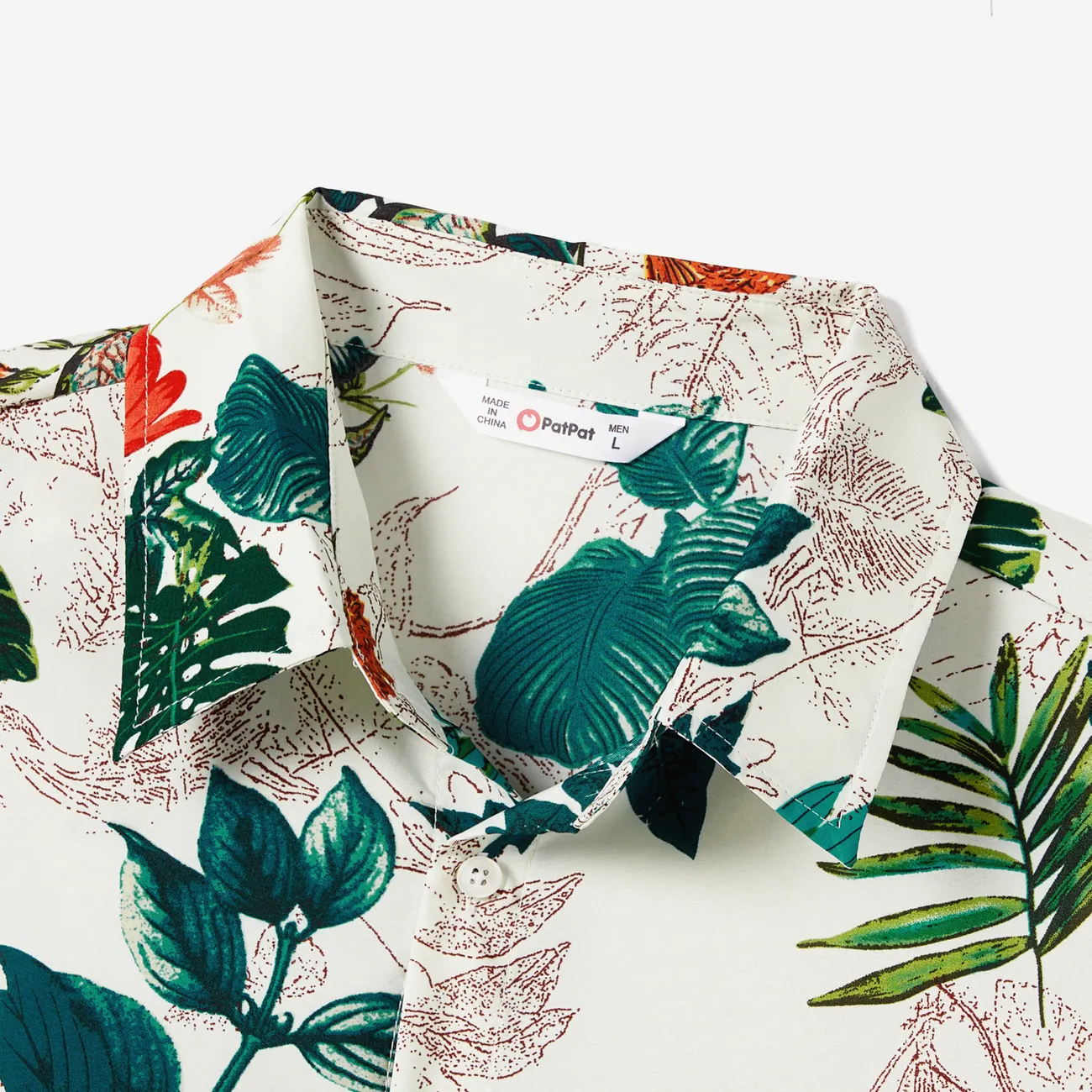 Look de família Plantas e flores tropicais Manga cava Conjuntos de roupa para a família Conjuntos Verde big image 1