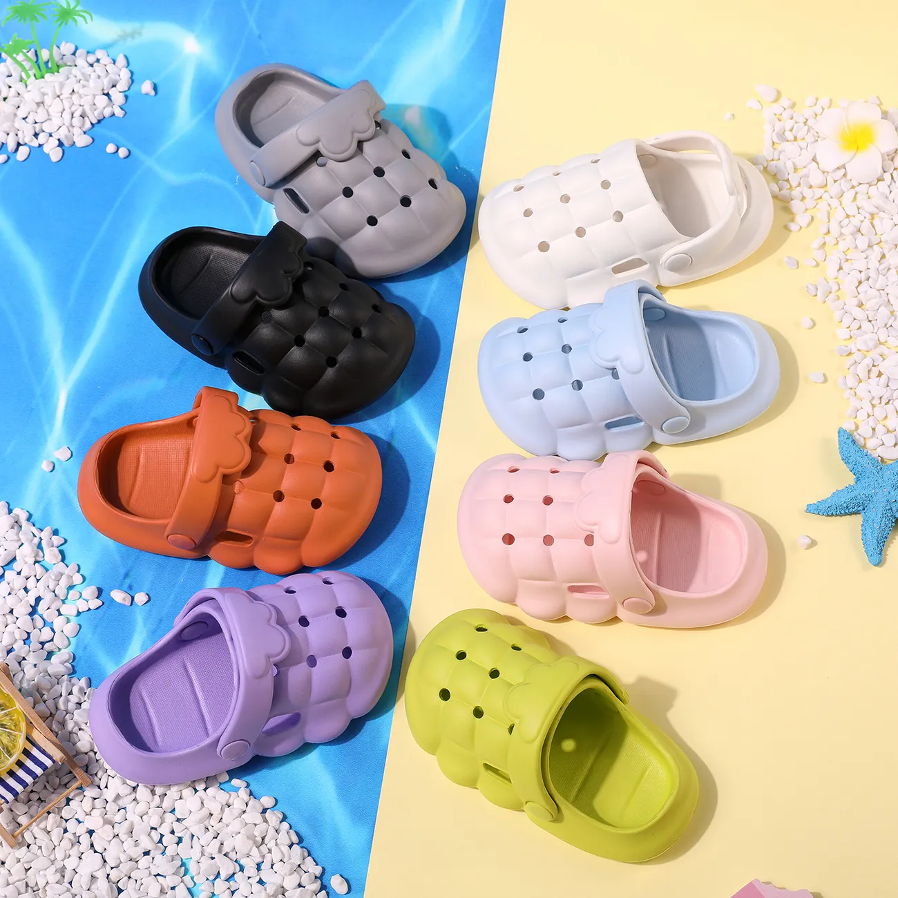 أحذية جوفاء لطيفة للأطفال الرضع / الأطفال أبيض big image 1