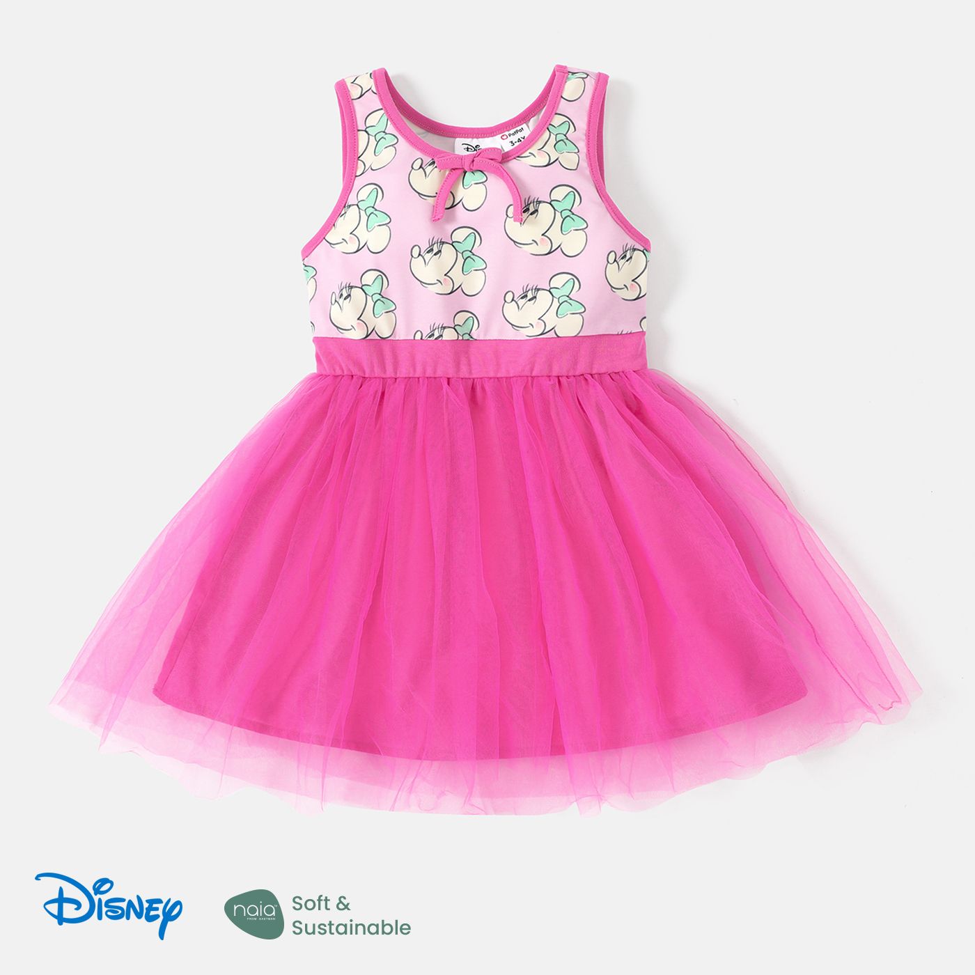 

Disney Mickey and Friends Toddler Girl Naia™ Mesh Overlay Tank Dress