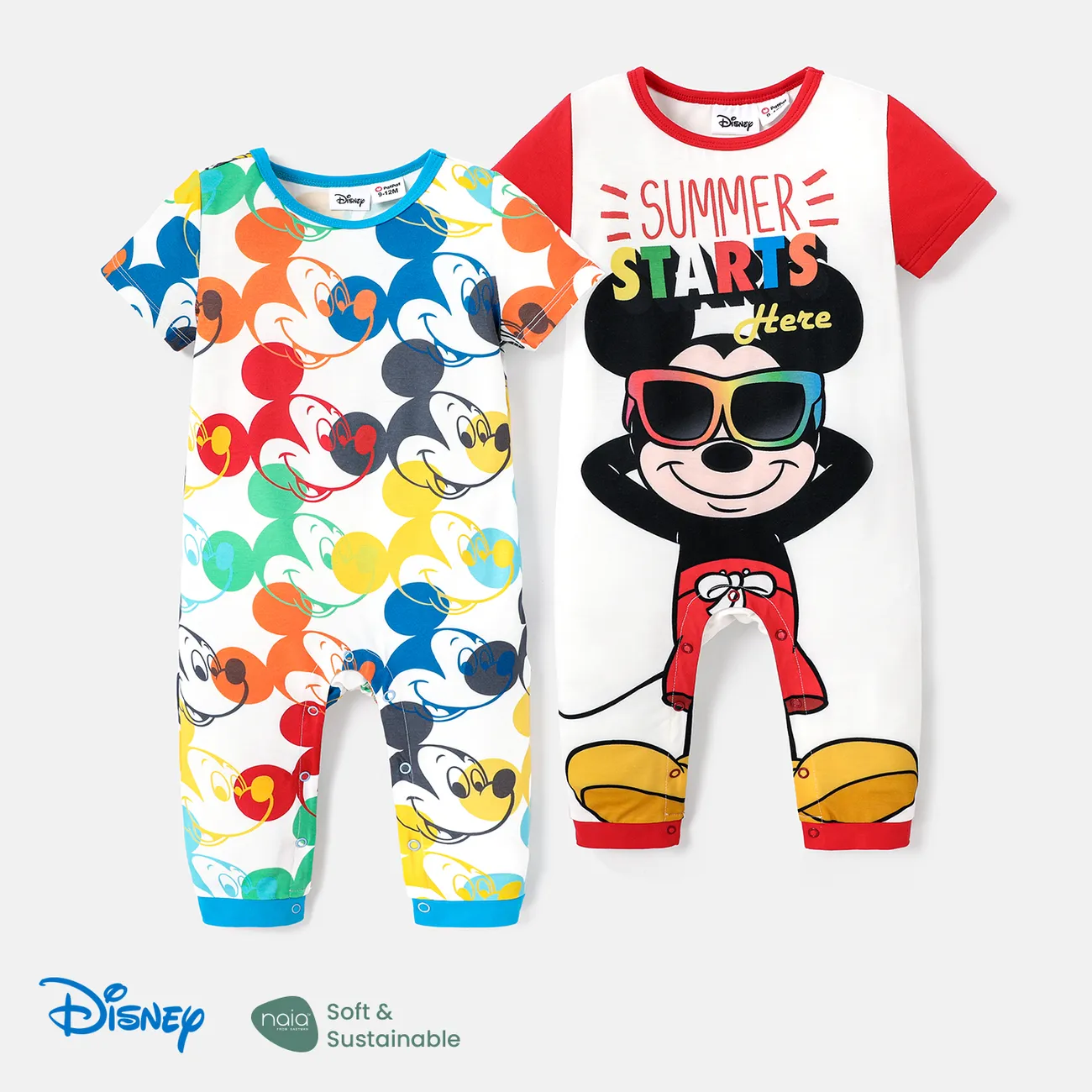 Disney Baby Girl/Boy Naia™ Short-sleeve Jumpsuit vistoso big image 1