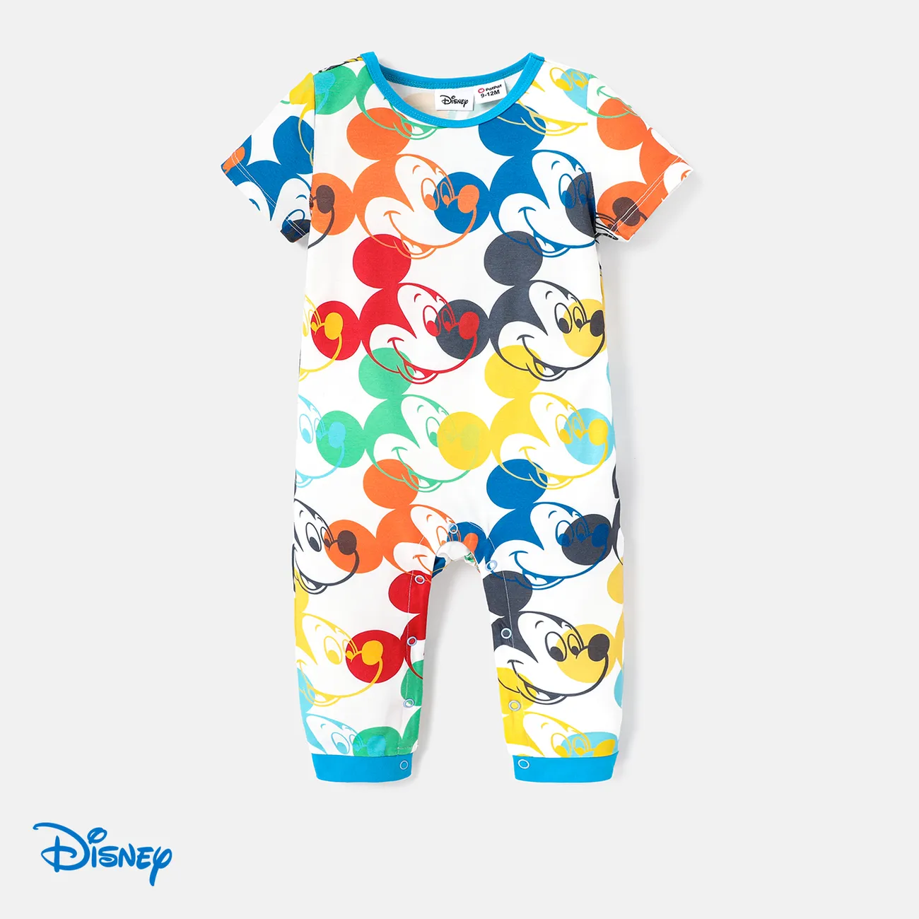 Disney Mickey and Friends Baby Girl/Boy Naia™ Short-sleeve Jumpsuit big image 1