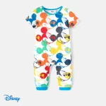 Disney Mickey and Friends Baby Girl/Boy Naia™ Short-sleeve Jumpsuit Colorful