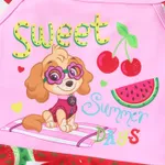 PAW Patrol Toddler Girl Character & Watermelon Print Flutter-sleeve One Piece Swimsuit  image 3