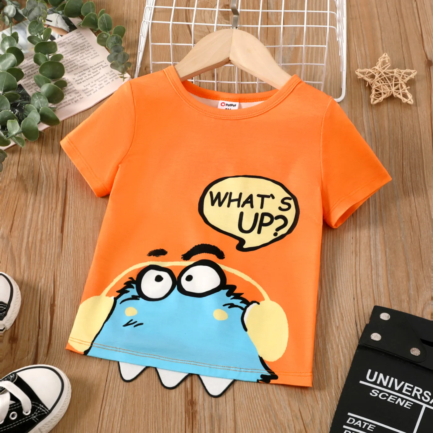 Toddler Boy Animal & Letter Graphic Short-sleeve Tee  big image 1