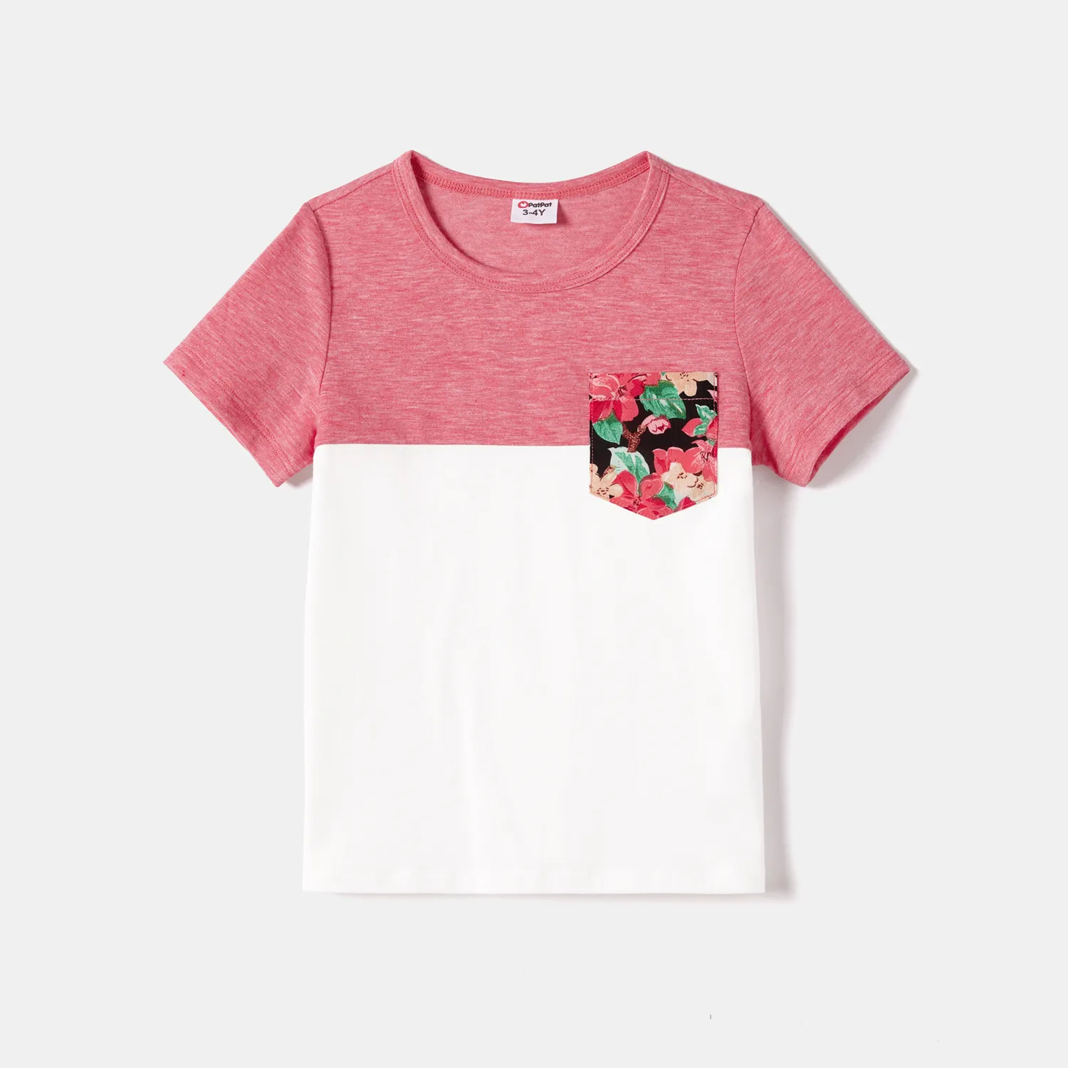 Family Matching Allover Floral Print Ruffled Wrap Knot Side Cami Dresses and Short-sleeve T-shirts Sets  image 6